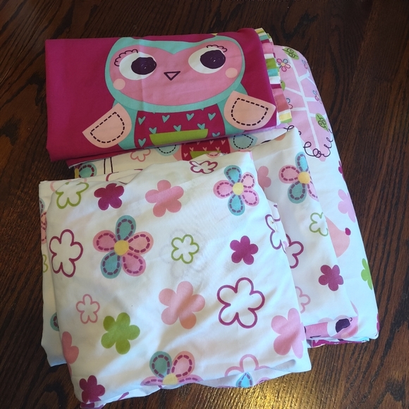 Everything Kids by Nojo Hoot Hoot 4-Piece Toddler Comforter Set- Owls - Picture 3 of 3